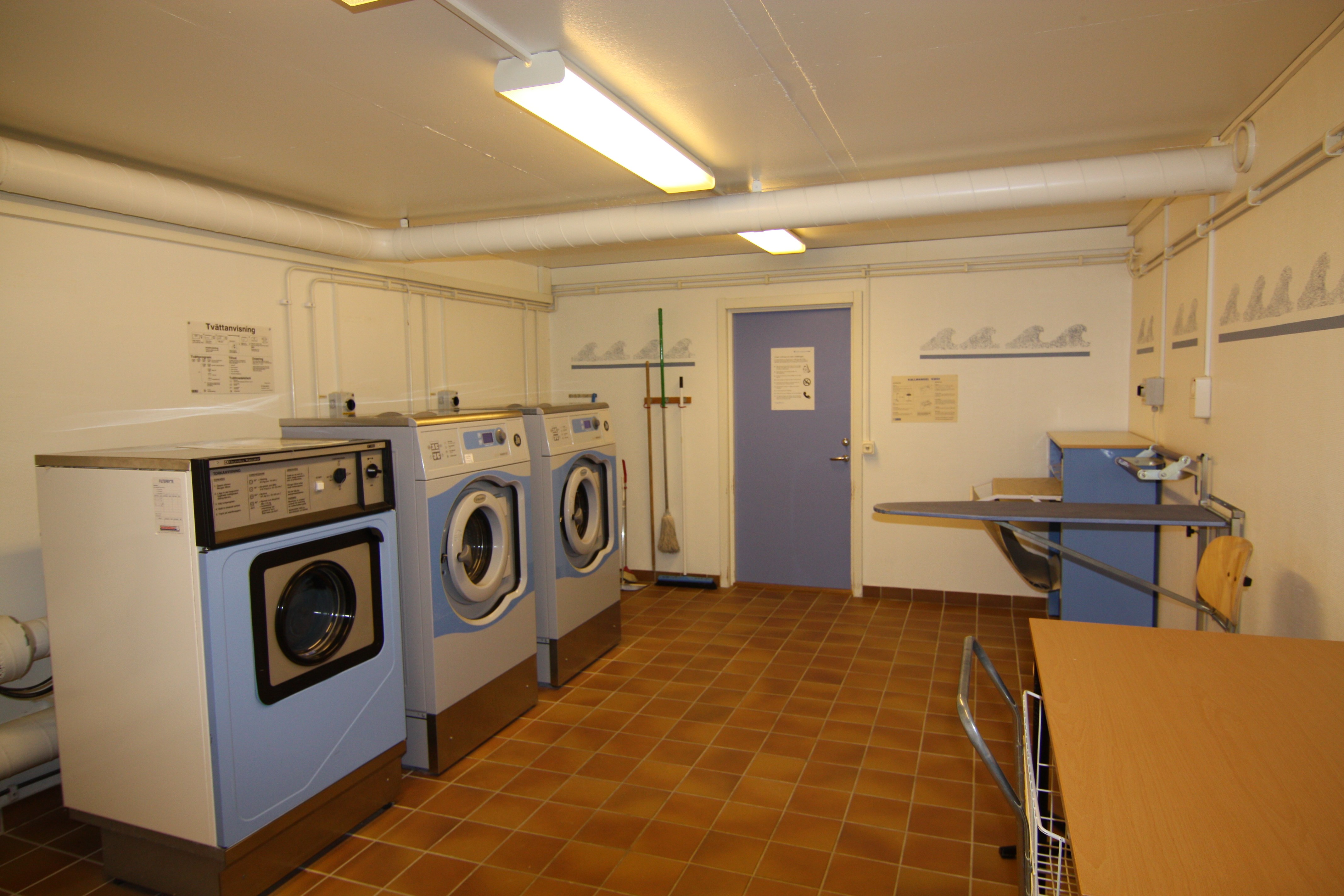 En bild som visar en av våra tvättstugor i området Kopper